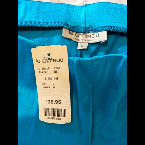 Crazy Vibrant Vintage late 90's Le Chateau pants NWT! - Picture 3 of 5